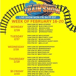 THE DAILY COMMUTE TRAIN- C'MON AND RIDE THIS TRAIN! WEEKDAYS 8A-7P EST!